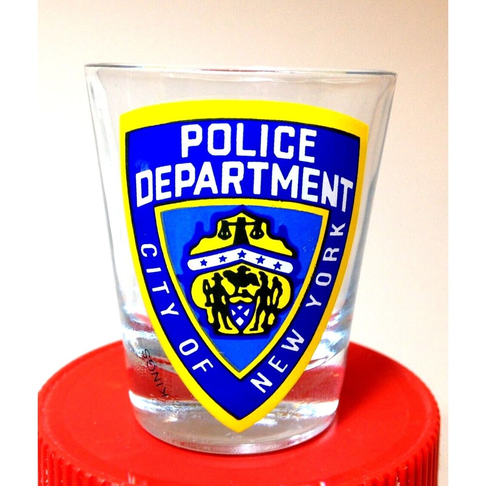Vintage Souvenir Police Department City Of New Your Shot Glass Whiskey